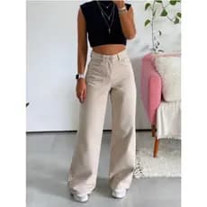 Calça Jeans Feminina Wide Leg Pantalona Moda Feminina Lançamento