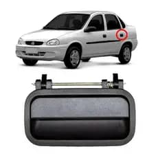 Macaneta Traseira Corsa Classic 2006 2007 2008 2009 2010 Externa Sem Furo Lado Esquerdo Motorista