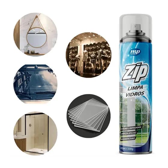 Limpa Vidros Zip My Place 400ml - Box - Espelhos - Vitrines