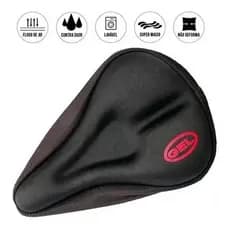 Capa Banco Selim Forro Em Gel Almofada Confortavel Bicicleta Bike Mtb Speed Spinning Ergométrica