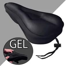 Capa De Banco Selim Bike Gel Silicone Confortável Respirável Com Ajuste Bicicleta Academia Spinning