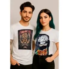 Kit 2 Camisetas de anime casal dia dos namorados Naruto SpyXFamily league of legends