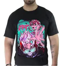 Camiseta Camisa De Anime DanDanDan Okarun Velha Turbo
