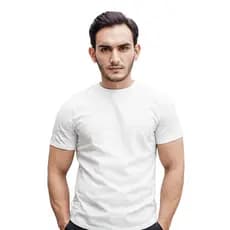 Camiseta Branca 100% Algodão 30.1 Gola Redonda linha premium unisexx