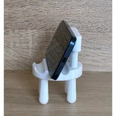 Suporte de Celular em Forma de Cadeira – Dock Estável e Compacto