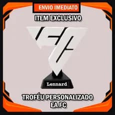 Troféu FC 26 Personalizado Com Seu Nome - Decoração Setup e Prêmio X1