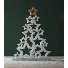 Árvore de Natal Estrelada - Enfeite de mesa
