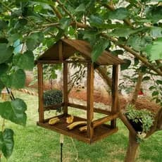 Comedouro Tratador Pássaros Livres Casinha De Passarinho Decoração Jardim