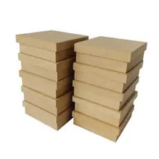 Kit 10 Caixas Madeira MDF Cru Para Doces Decoração Lembrancinha Festa - 15x15x5
