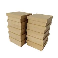 Kit 10 Caixas MDF Cru 20x20x5 Lembrancinha Padrinho Casamento Artesanato