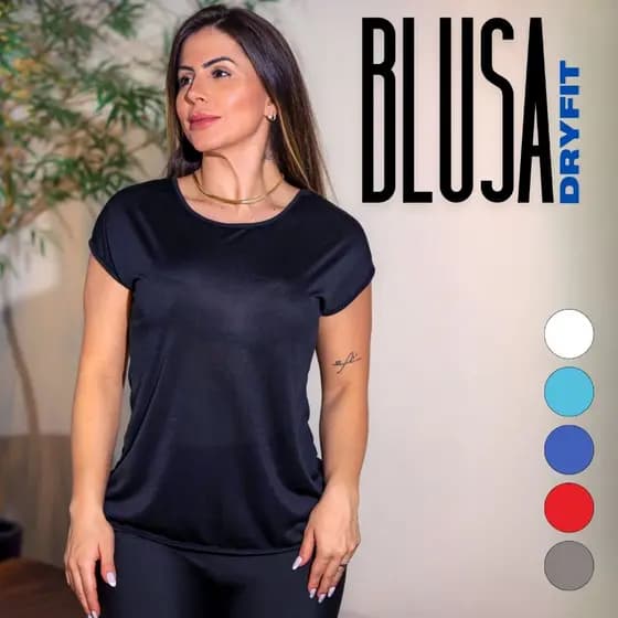 Camisa Fitness Dry Fit Seca Rápido Conforto Refrescante Academia Treinos Corrida Crossfit Oferta