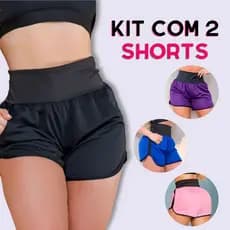 Kit 2 Short Esportivos Academia Dryfit Refrescante Bolsos Laterais Seca Rápido Dias Quentes Promoção