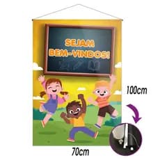 Banner Pedagógico Escolar Sejam Bem Vindos