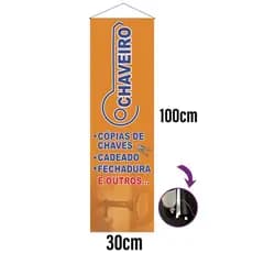 Banner Chaveiro 30x100 - ARTE  PRONTA ENTREGA