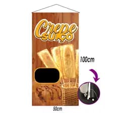 Banner Crepe Suíço 50x100 ARTE PRONTA