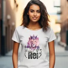 Camiseta T-Shirt Feminina Blusa Moda Gospel | Sou filha do Rei