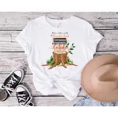 Camiseta T-Shirt Feminina Blusa Moda Gospel | Ainda há esperança para  árvore cortada