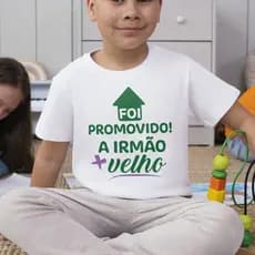 Camiseta camisa promovido(a) a irmão(ã) mais velho(a)