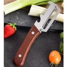 Descascador de Legumes Multifuncional 3x1 com Cabo Ergonômico para Descascar Fatiar Frutas e Legumes