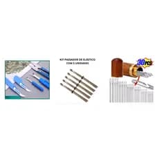 KIT 30 AGULHAS + 5 PASSADORES DE ELASTICO E 5 PEÇAS DE DESCOSTURADOR, KIT COMPLETO PARA QUEM COSTURA