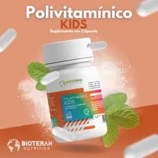 Suplemento Polivitamínico Kids 60 Cápsulas Desenvolvimento Nutrientes Vitaminas Minerais
