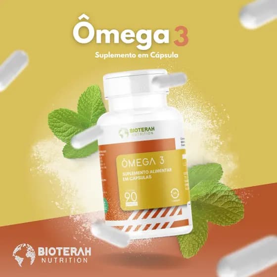 Ômega 3 1000mg com EPA e DHA 90 Cápsulas Suplemento Alta Concentração Qualidade