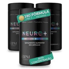 Neuro+ 60 Capsulas ELLYM NUTRITION Nootropicos Multivitaminico Foco Cafeina Magnesio Triptofano
