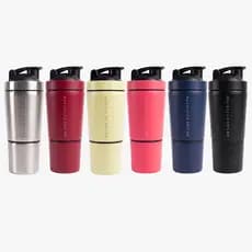 Coqueteleira Inox Ellym Nutrition 600ml Compartimento ou 900ml Whey Misturadora Academia Resistente