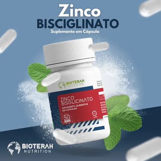 Suplemento Zinco 30 Cápsulas Concentrada Alta Absorção Defesa Imuno