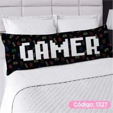 Travesseiro De Corpo Com Fronha Xuxão Cheio Fibra de Silicone 1.25x0.45cm Do Gamer Quarto Decoração
