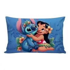 Almofadas Retangular Infantil Baguete Cheia Casa Decoração com Zíper Silicone Infantil Lilo Stitch