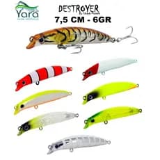 Isca Artificial Yara Destroyer by Eduardo Monteiro - 7,5cm - 6g - Varias Cores