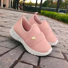Tênis Feminino Infantil Calce Fácil com Elástico e Pingente Coração <3 Lindo Confortável para Escola