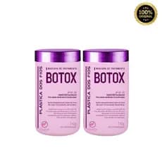 Kit 2 Máscara Capilar Plástica dos Fios – Alisamento 1kg Cada