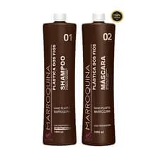 Kit Progressiva Marroquina Shampoo E Redutor Para Todos Os Tipos De Cabelos