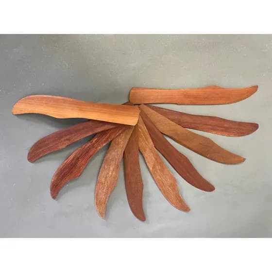 Kit 2/4/6/8 Faca de Madeira Maciça 17cm faca panela colherzinha cozinha faca artesanal faquinha