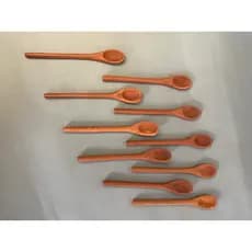 Kit 2/4/6/8 Colher Para Pimenta 13cm Pequena pimenta p cozinha panela colher pau mini colher de madeira colher de pau