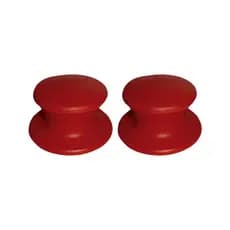Kit com 2 Puxador Pomel Vermelho de Plástico Premiun para Tampa de Vidro Pegador Pomel Panelas e Frigideiras