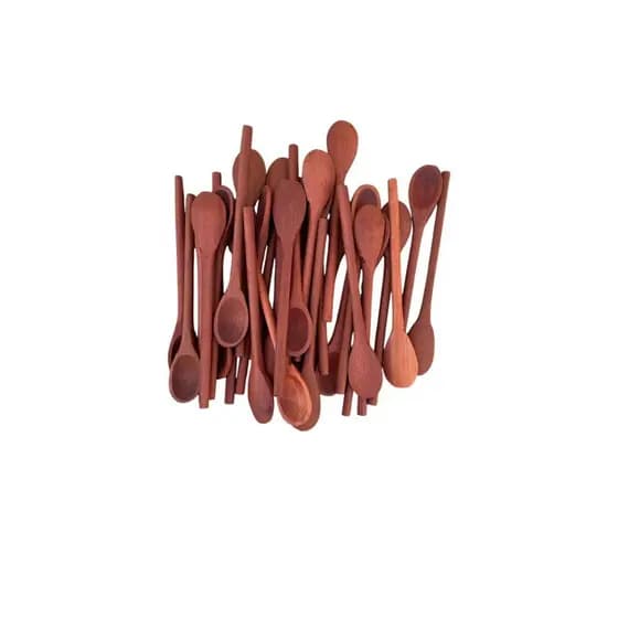 Kit 6 a 24 Colheres para Pimenta 13cm de Pau Artesanal Pequena Doces, Bolos, Molho, Cozinha em Geral