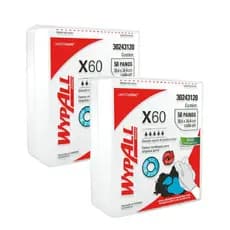 02 Panos Wiper Wypall X60 Quaterfold com 50 unidades