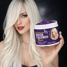 Máscara Tonalizante Roxa Cabelos Loiro Platinado Colored L&beauty 300g