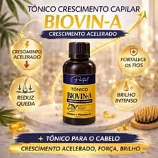 Tônico Capilar Biovin-A Crescimento Acelerado Anti Queda Fortalecedor Raiz Biotina Vitamina A