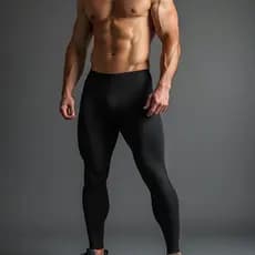 Calça Térmica Legging Compressão Masculina Preta Segunda Pele Academia Treino Corrida Esportiva