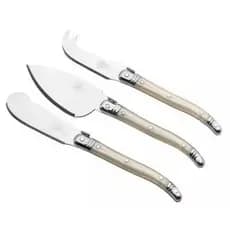CONJUNTO PARA QUEIJO PÉROLA 3 PEÇAS