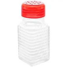 Saleiro de vidro com tampa vermelha Lyor 80 ml