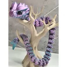 Brinquedo Cobra Articulada Decorativa - Impressão 3D - 60cm- Brinquedo Cobra articulada - Sensorial