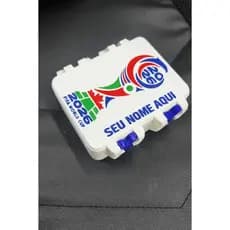 Porta Figurinhas Copa do Mundo 2026 | Personalizado com Nome | Cabem até 500 figurinhas l Versão Branca ou Rosa