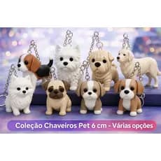 Chaveiro Coleção Cachorrinhos - Várias raças para escolher - Leve seu PET com você