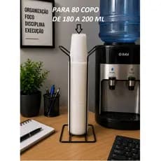 Suporte Porta Copos Descartáveis de Bancada Agua 200ml