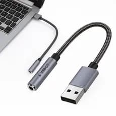 Placa De Som Adaptador Usb P2 Fone Microfone Pc Notebook